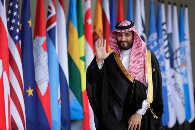 <p>Saudi Arabia’s crown prince and prime minister Mohammed bin Salman Al Saud during the G20 Summit </p>