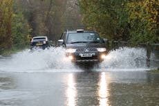 Flooding, transport disruption and power cuts hit north east as rain continues