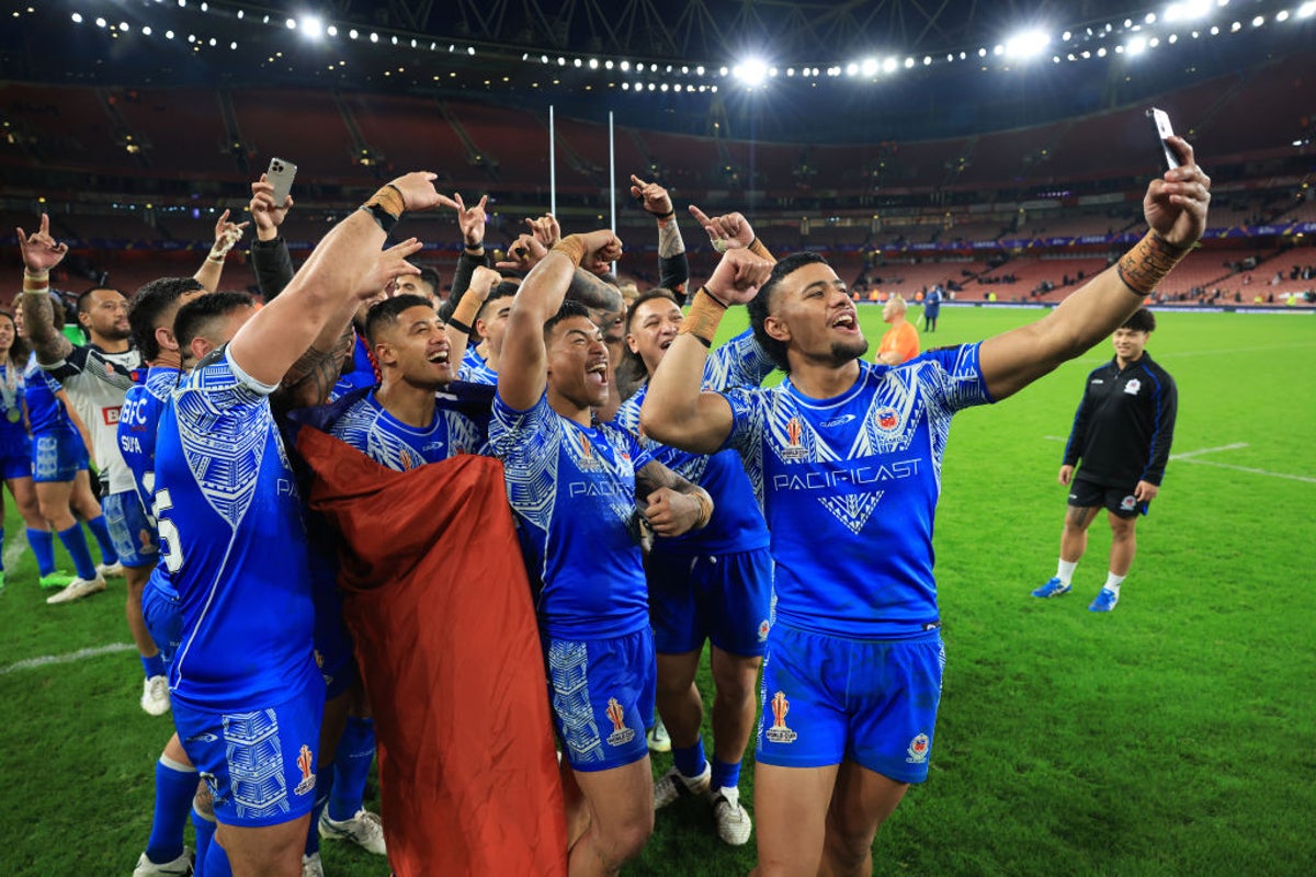 ‘Underdogs’ Samoa ready for Rugby League World Cup final against ‘top team’ Australia