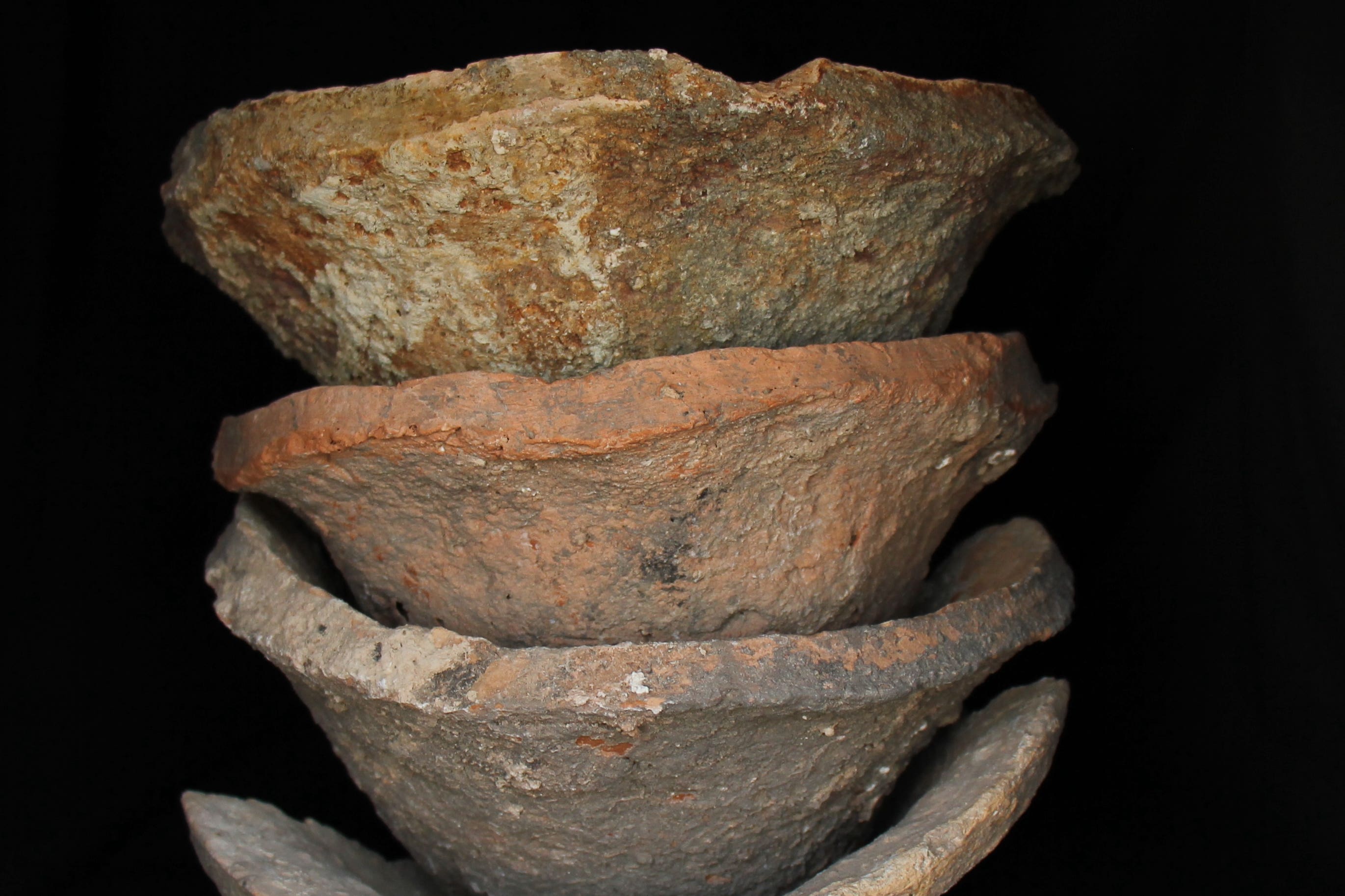 Beveled rim bowls Shakhi Kora, located in the Upper Diyala/Sirwan River Valley of north-eastern Iraq (University of Glasgow/PA)