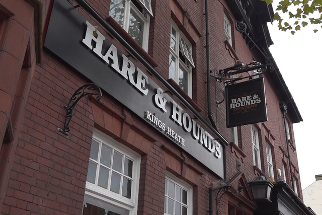The Hare and Hounds pub in Birmingham will donate 10% of it’s match day earnings to an LGBTQ+ charity (Phil Barnett/PA)