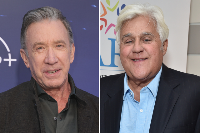 <p>Tim Allen and Jay Leno</p>