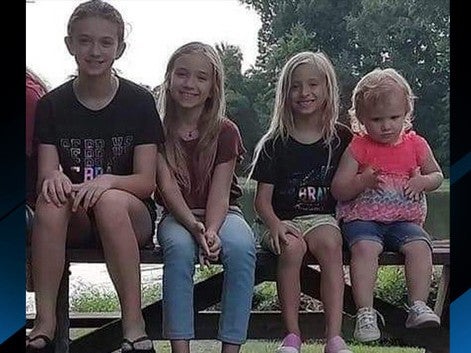 A father has been arrested and an emergency alert has been issued after four sisters disappeared from their home in Alabama