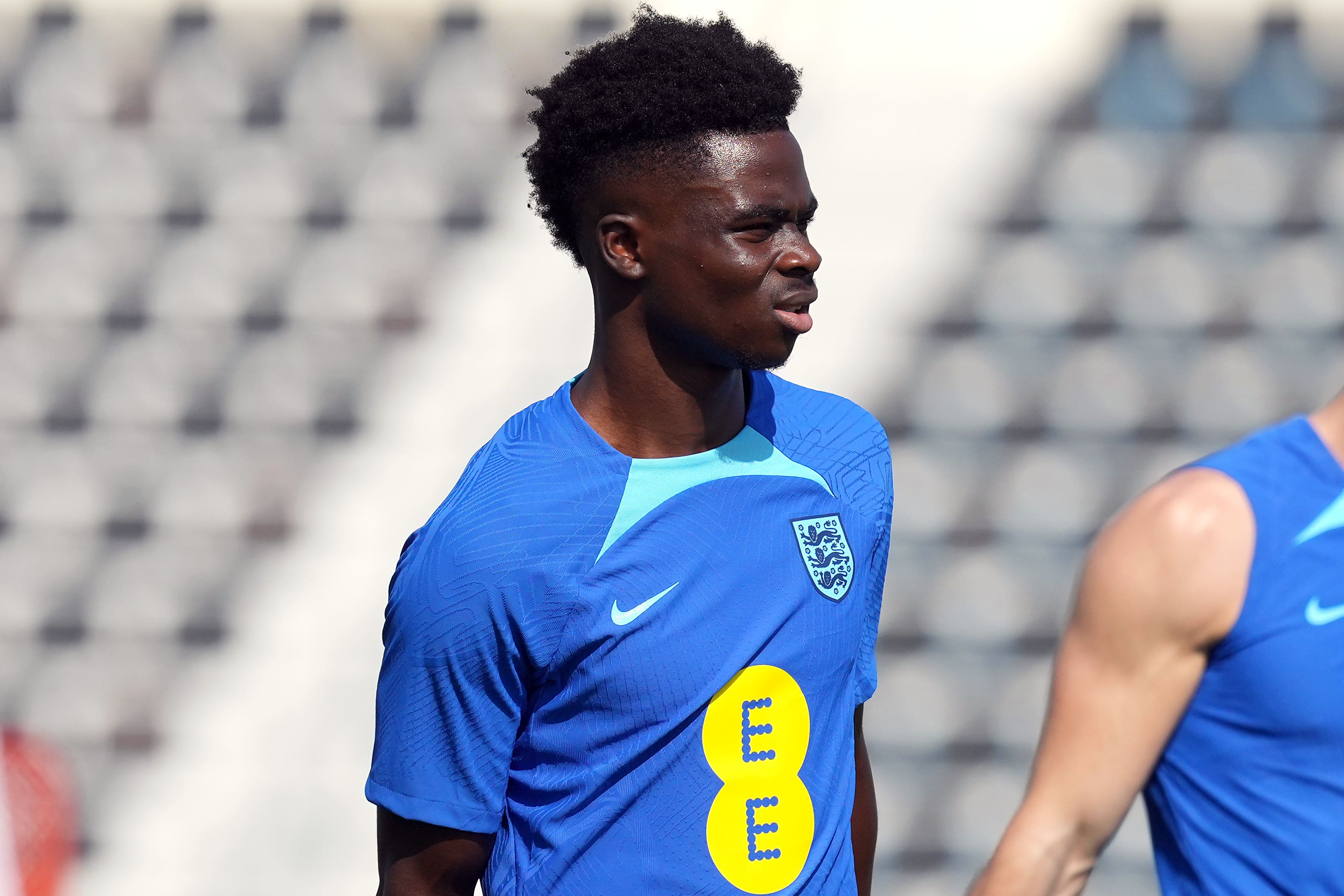 Bukayo Saka has been backed to take a penalty for England by Aaron Ramsdale (Martin Rickett/PA)