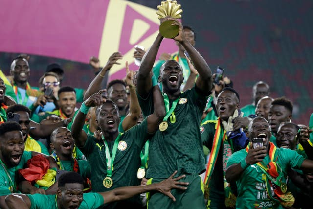 Africa Cup of Nations winners Senegal have barely played against their potential opposition at the World Cup (Sunday Alamba/AP)