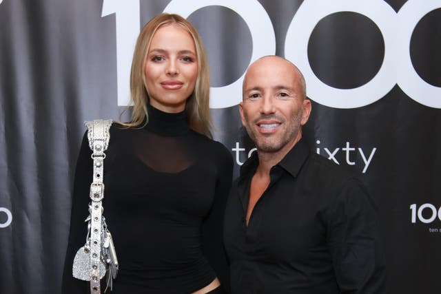 <p> Marie-Lou Nurk and Jason Oppenheim attend 1060 App’s 1st In-Person Exclusive Event Hosted By Real Estate Moguls Jason Oppenheim, Josh Flagg and Rayni Williams</p>