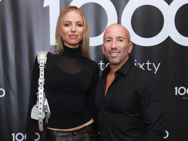 <p> Marie-Lou Nurk and Jason Oppenheim attend 1060 App’s 1st In-Person Exclusive Event Hosted By Real Estate Moguls Jason Oppenheim, Josh Flagg and Rayni Williams</p>