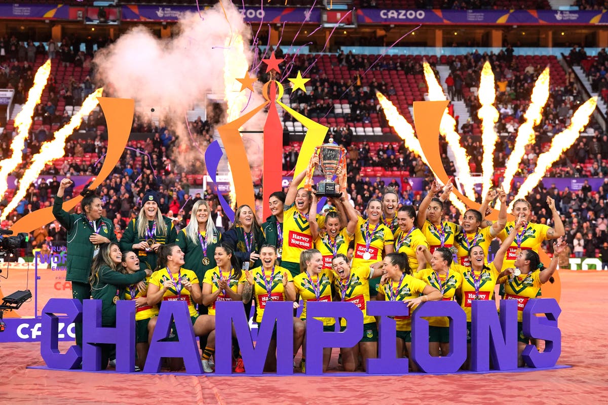 Australia retain Rugby League World Cup crown with huge win over New Zealand in women&rsquo;s final