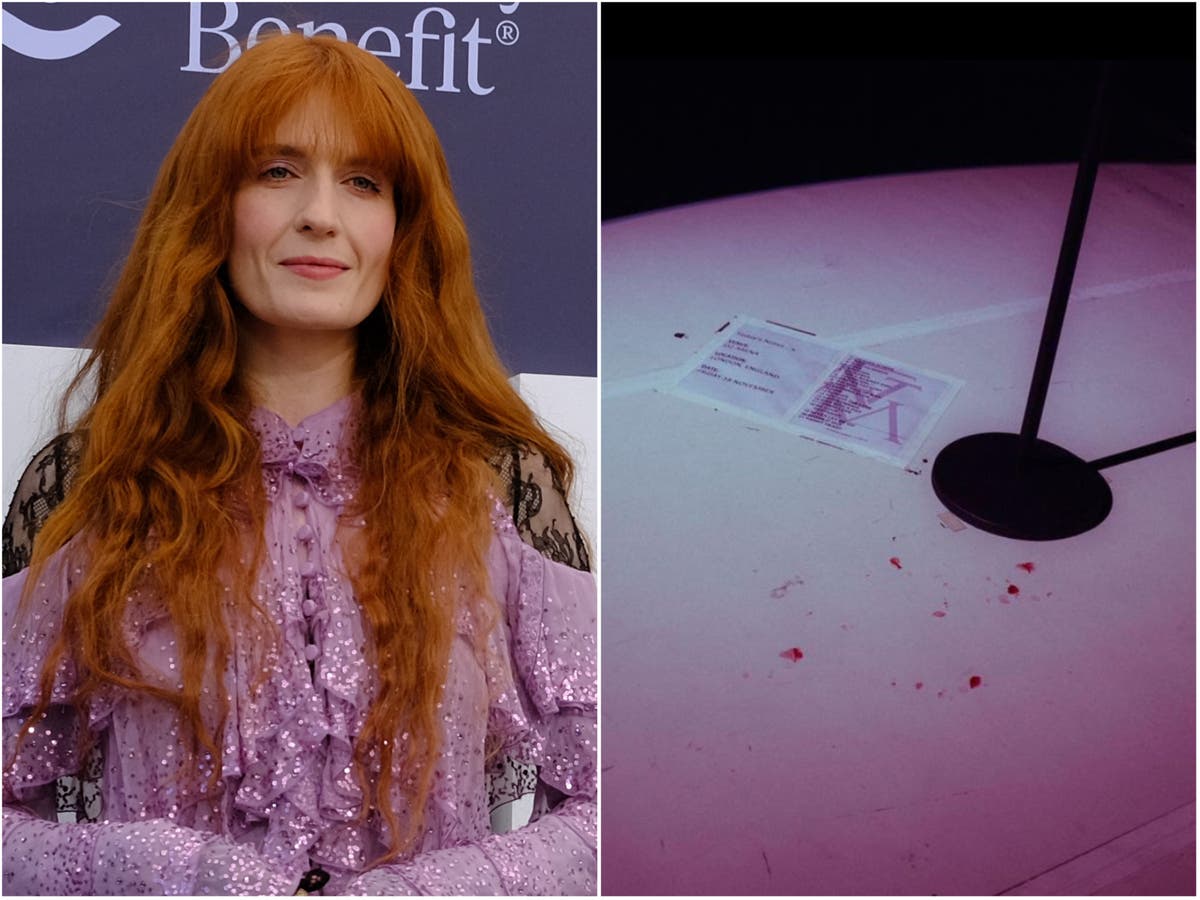 ‘Heartbroken’: Florence + The Machine forced to cancel UK tour after performing on stage with a broken foot