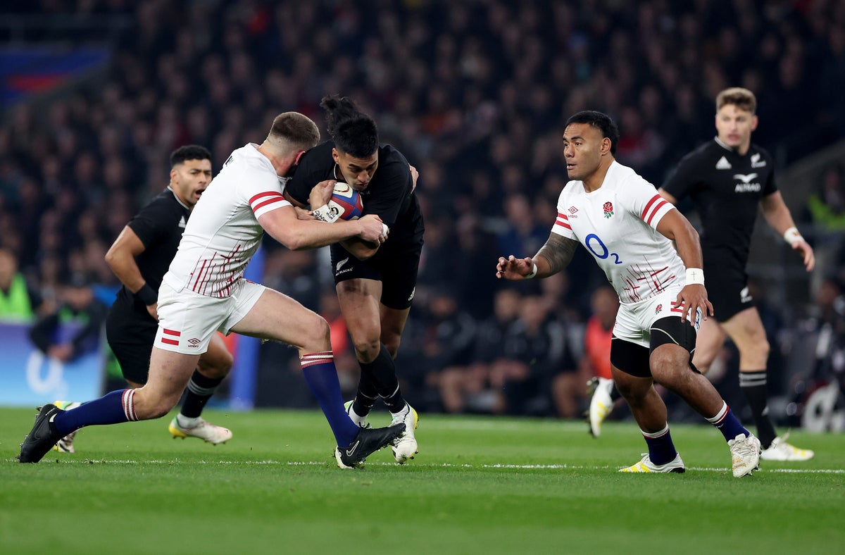 England vs New Zealand LIVE: Rugby score and updates from autumn international as All Blacks get early tries