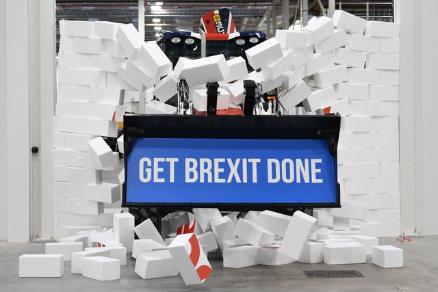 <p>Boris Johnson was famous for his ‘Get Brexit done’ slogan during the 2019 election</p>