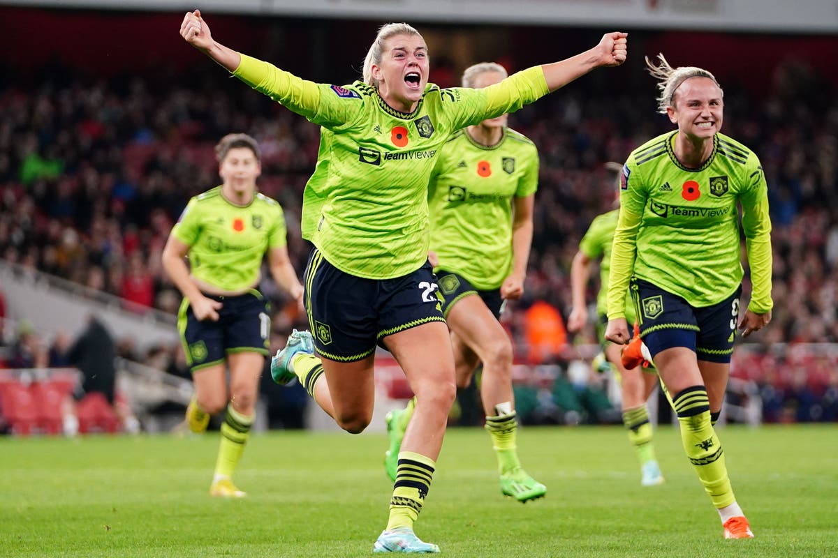 Manchester United set season-high WSL attendance record as Alessia Russo  leads comeback win over Everton