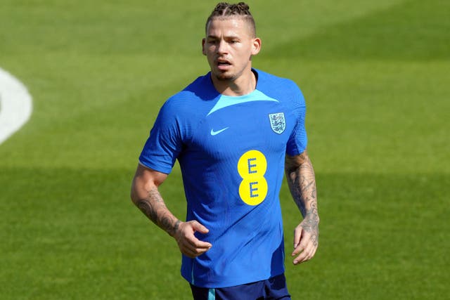 Kalvin Phillips has been training with his England team-mates in Qatar after recovering from shoulder surgery. (Nick Potts/PA)