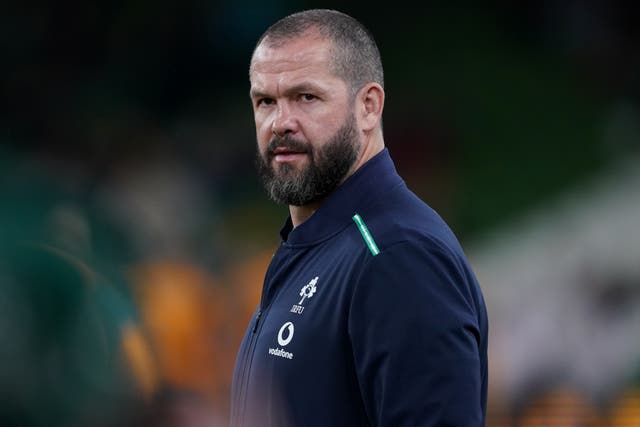 Andy Farrell feels Ireland have a lot to do before the World Cup (Brian Lawless/PA)