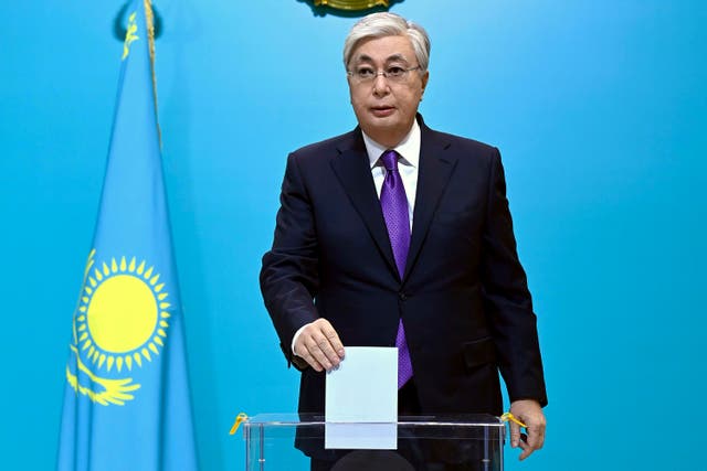 APTOPIX Kazakhstan Election
