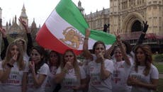 Protests against human rights abuses in Iran and Qatar held in London before World Cup
