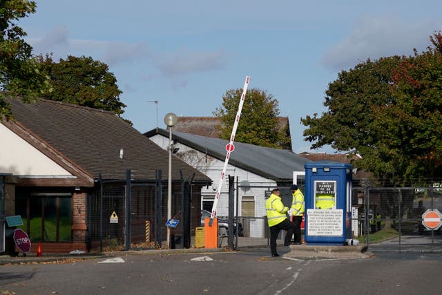 A view of the Manston immigration short-term holding facility (Gareth Fuller/PA)
