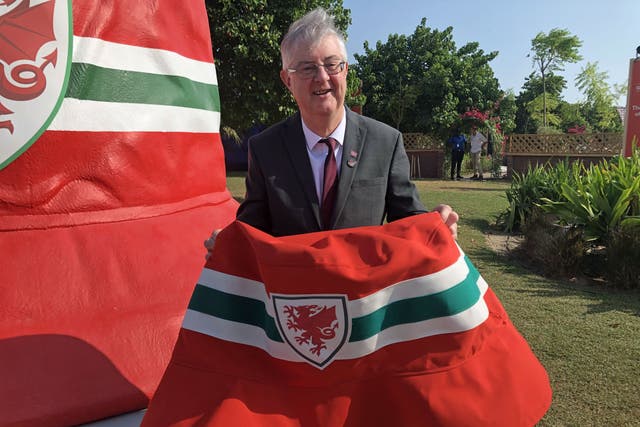 Mark Drakeford is representing the Welsh government at the World Cup (Bronwyn Weatherby/PA)