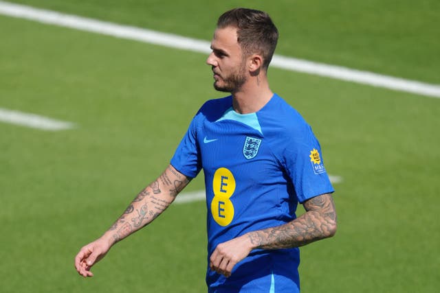 James Maddison appears likely to miss the Iran match (Nick Potts/PA)