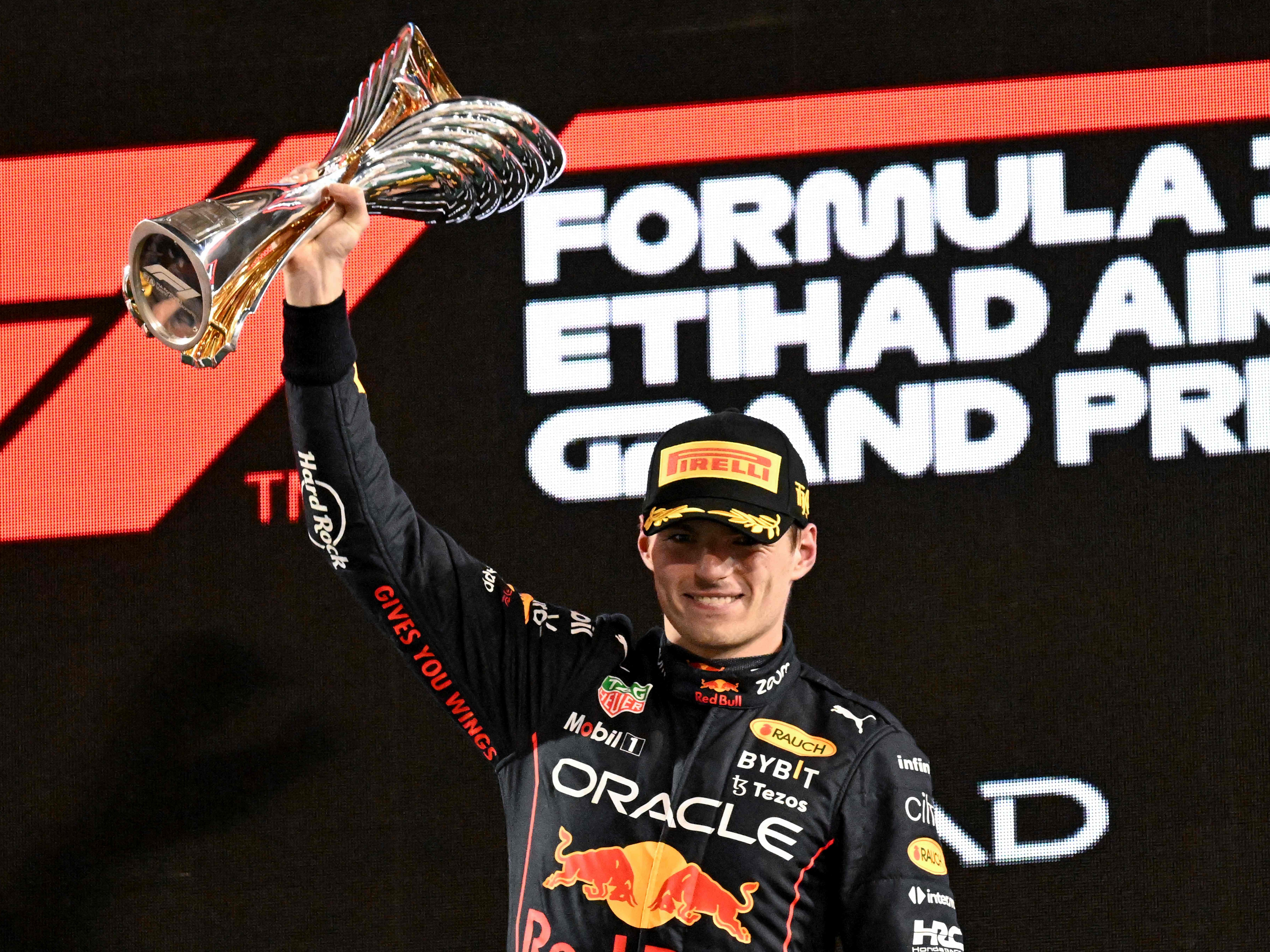 Max Verstappen celebrates another Abu Dhabi Grand Prix victory
