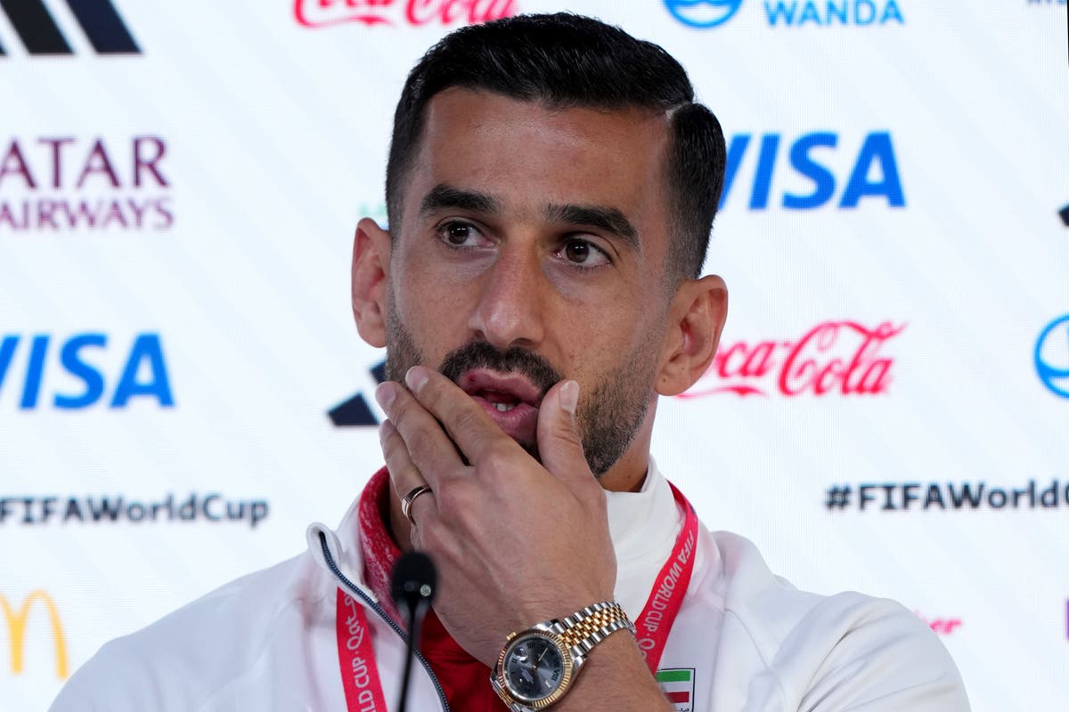 Iran captain Ehsan Hajsafi offers support to bereaved families at home ahead of England game
