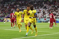 Qatar vs Ecuador LIVE: World Cup 2022 latest score, updates as Enner Valencia nets twice after VAR no goal