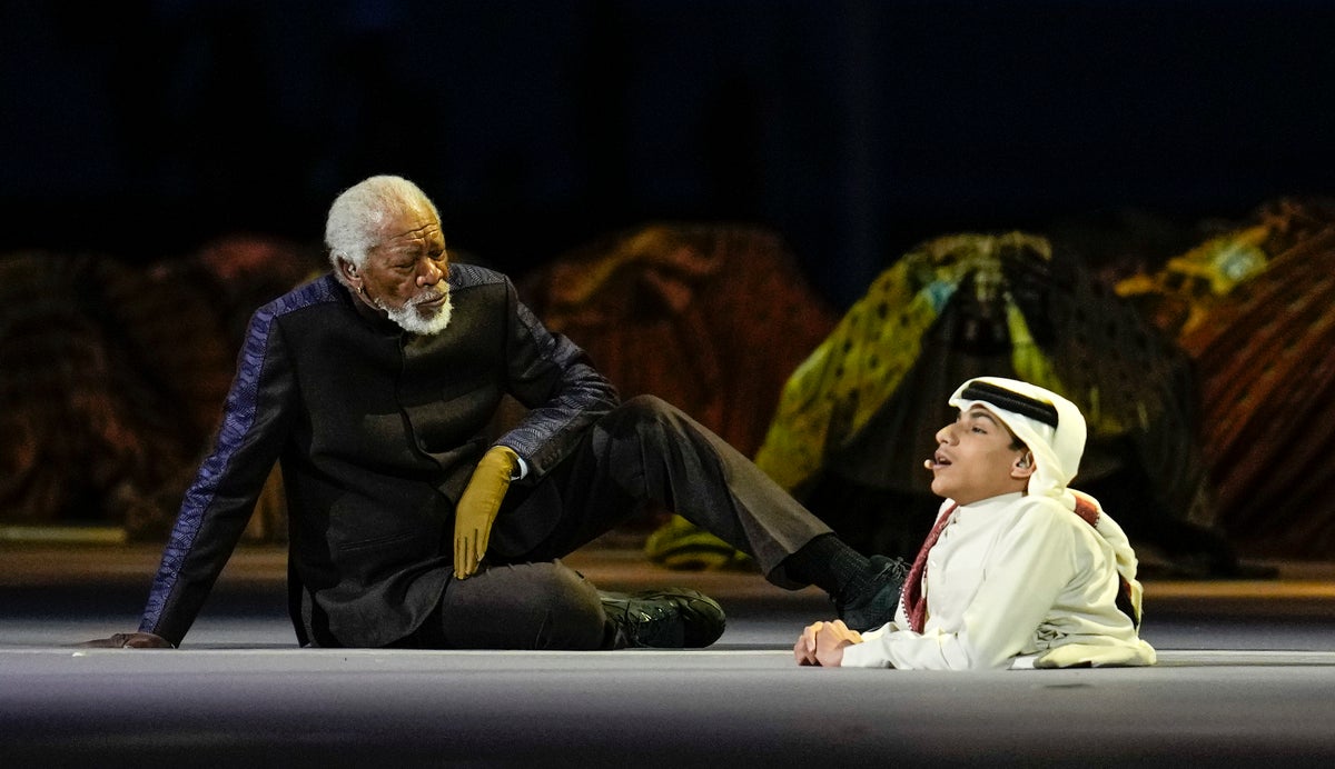 Morgan Freeman criticised for opening Fifa World Cup ceremony in Qatar