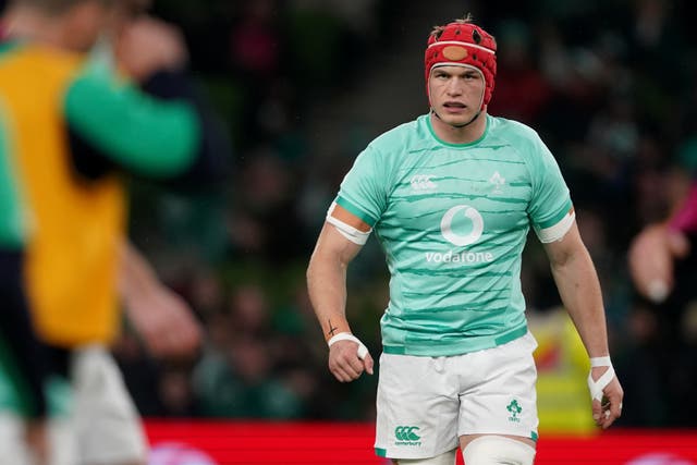 Ireland’s Josh Van der Flier has been named world player of the year (Brian Lawless/PA)