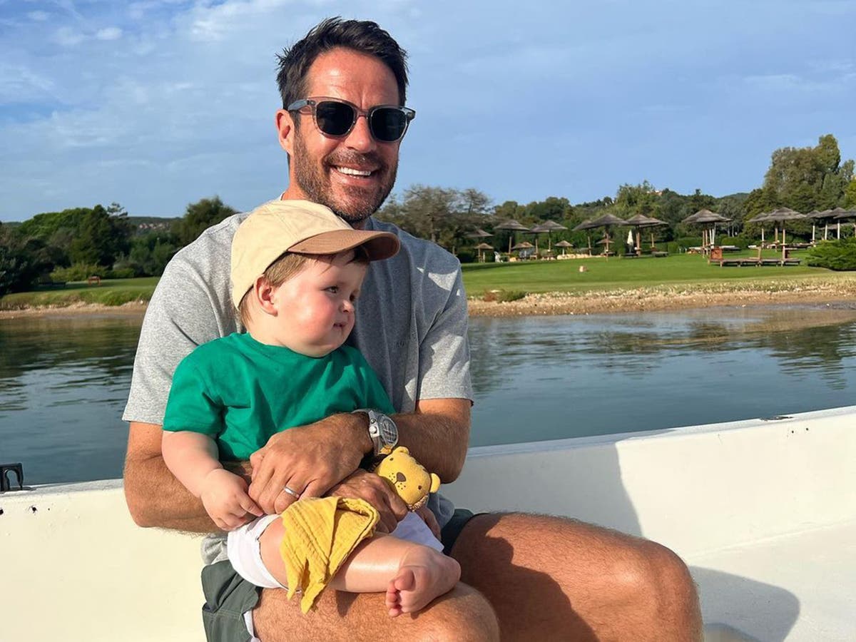 Jamie Redknapp marks son’s first birthday with series of family photos