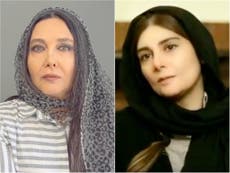 Iran arrests two prominent actors who removed their headscarves