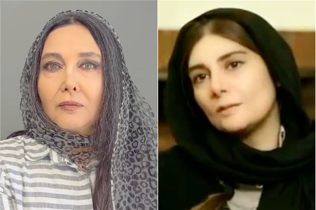 <p>Iranian actors Hengameh Ghaziani and Katayoun Riahi were detained on 20 November </p>