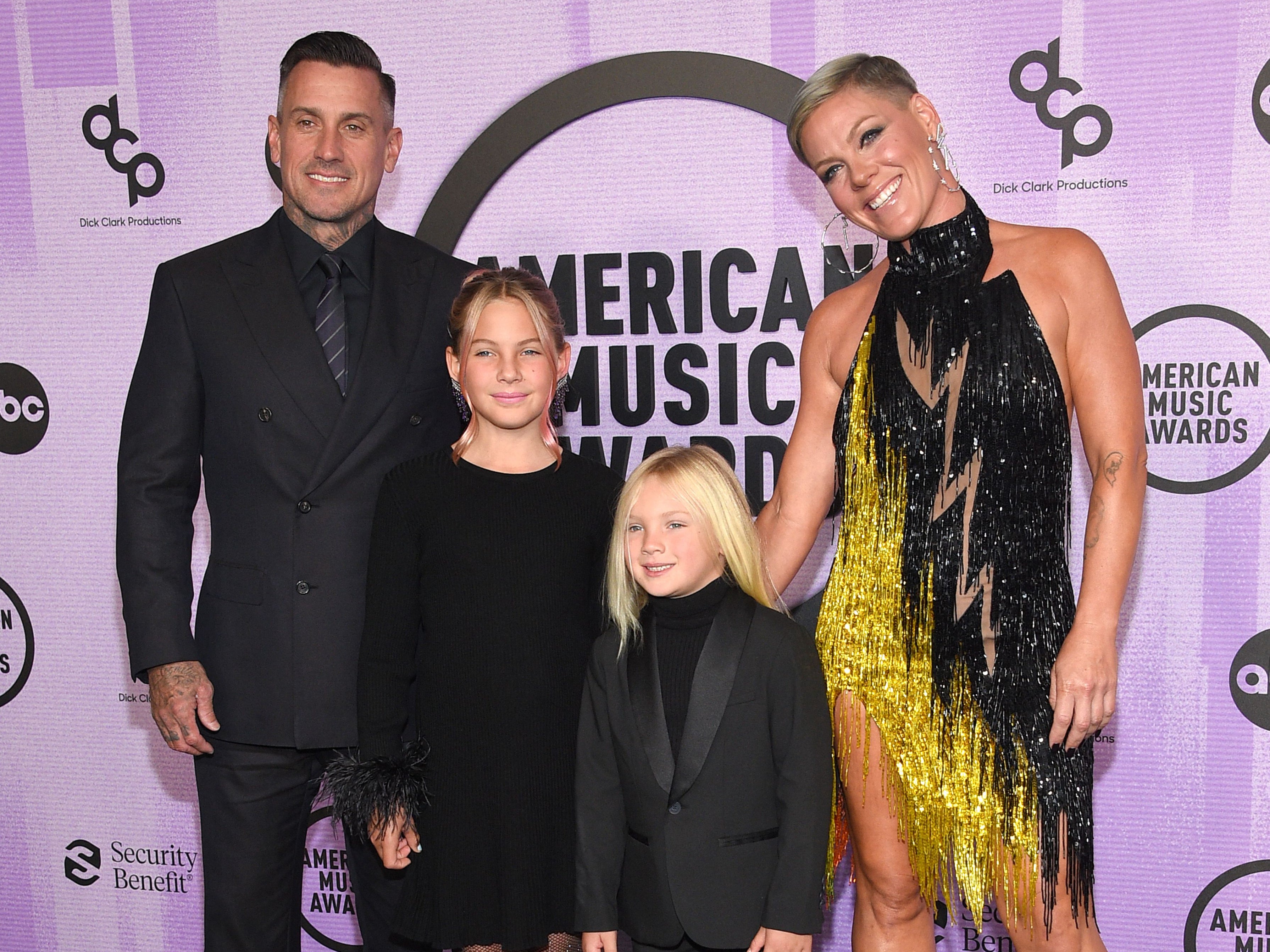 Pink pokes fun at husband Carey Hart after his trousers rip before American Music Awards The Independent photo image