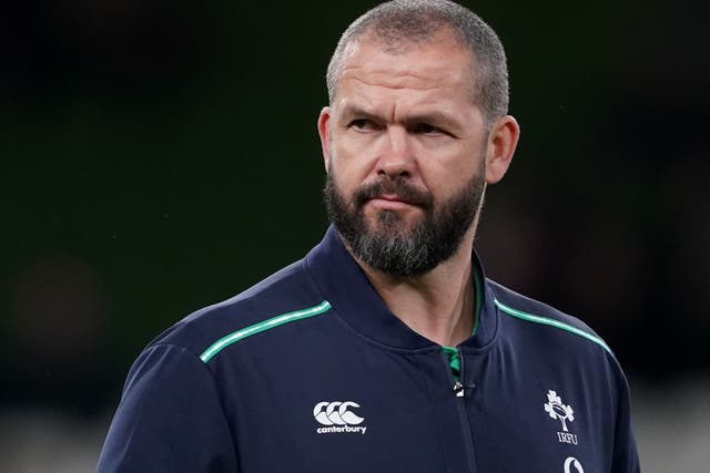 Andy Farrell was shortlisted for world coach of the year (Brian Lawless/PA)