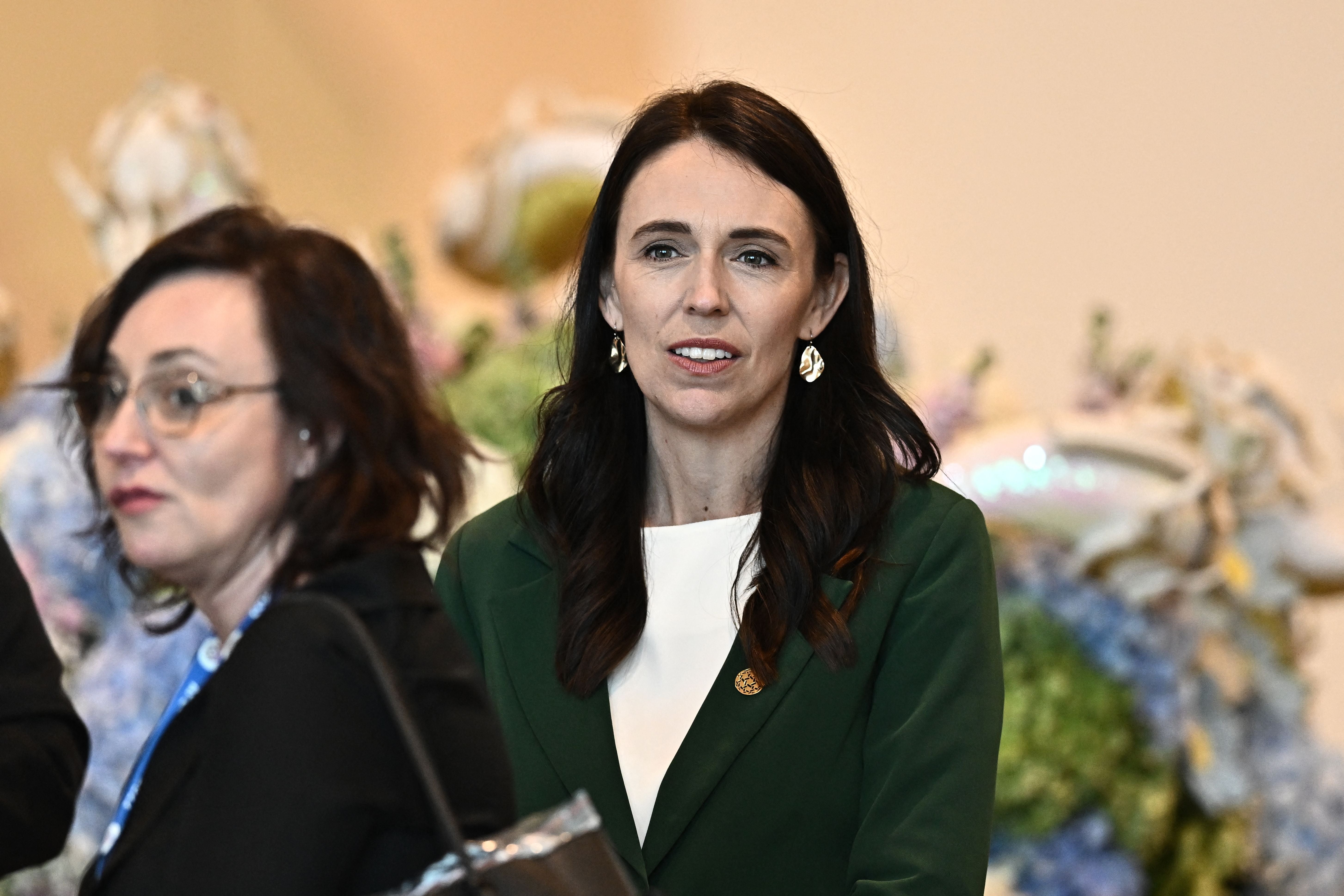 New Zealand’s prime minister Jacinda Ardern looks on as she attends the “APEC Leaders’ Dialogue with ABAC” event during the Asia-Pacific Economic Cooperation (APEC) summit in Bangkok on 18 November 2022