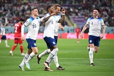 England vs Iran LIVE: World Cup 2022 result and reaction as electric England equal record World Cup win