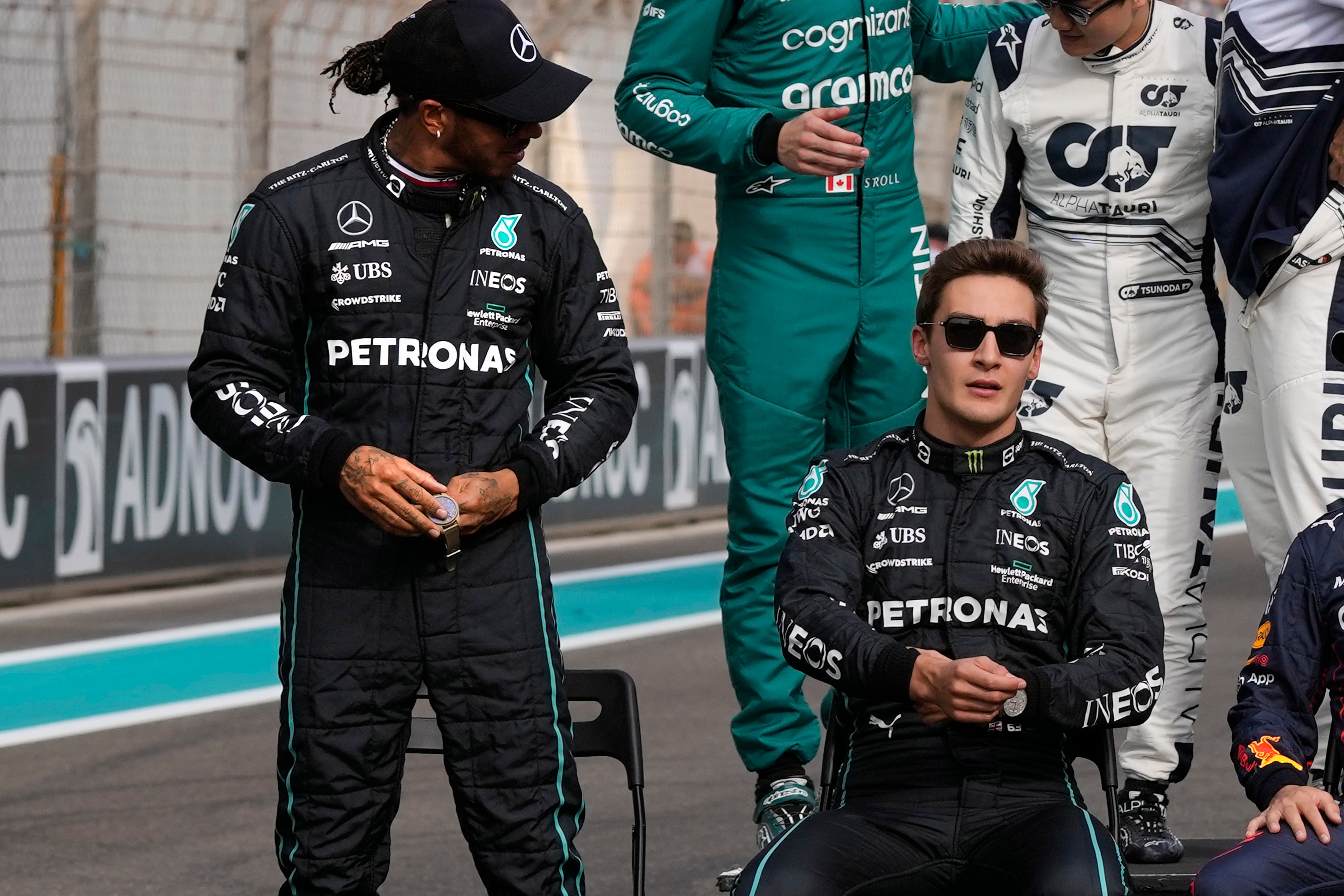 Lewis Hamilton finished behind teammate George Russell in the Drivers’ Championship