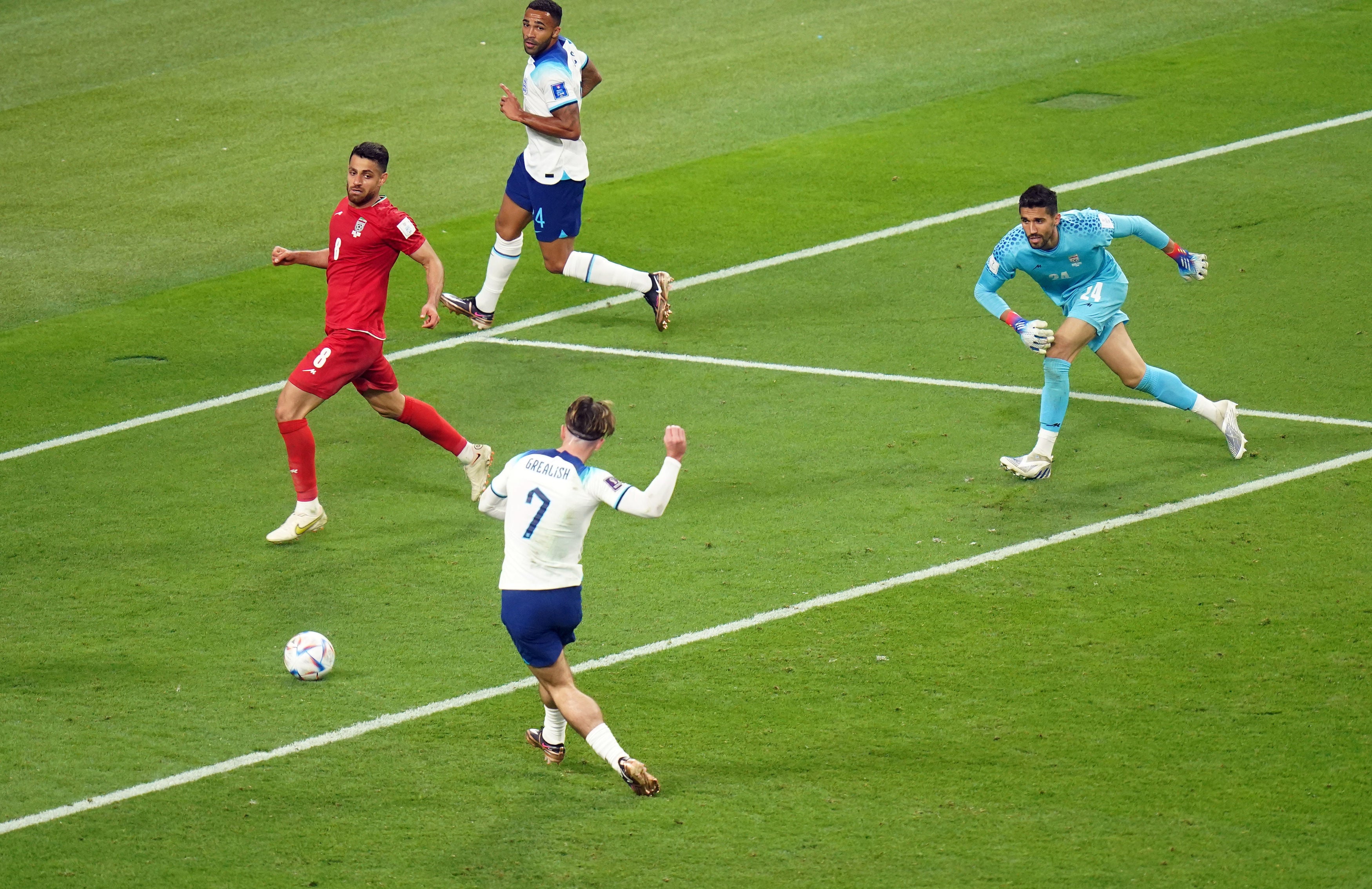 Jack Grealish taps in England’s sixth