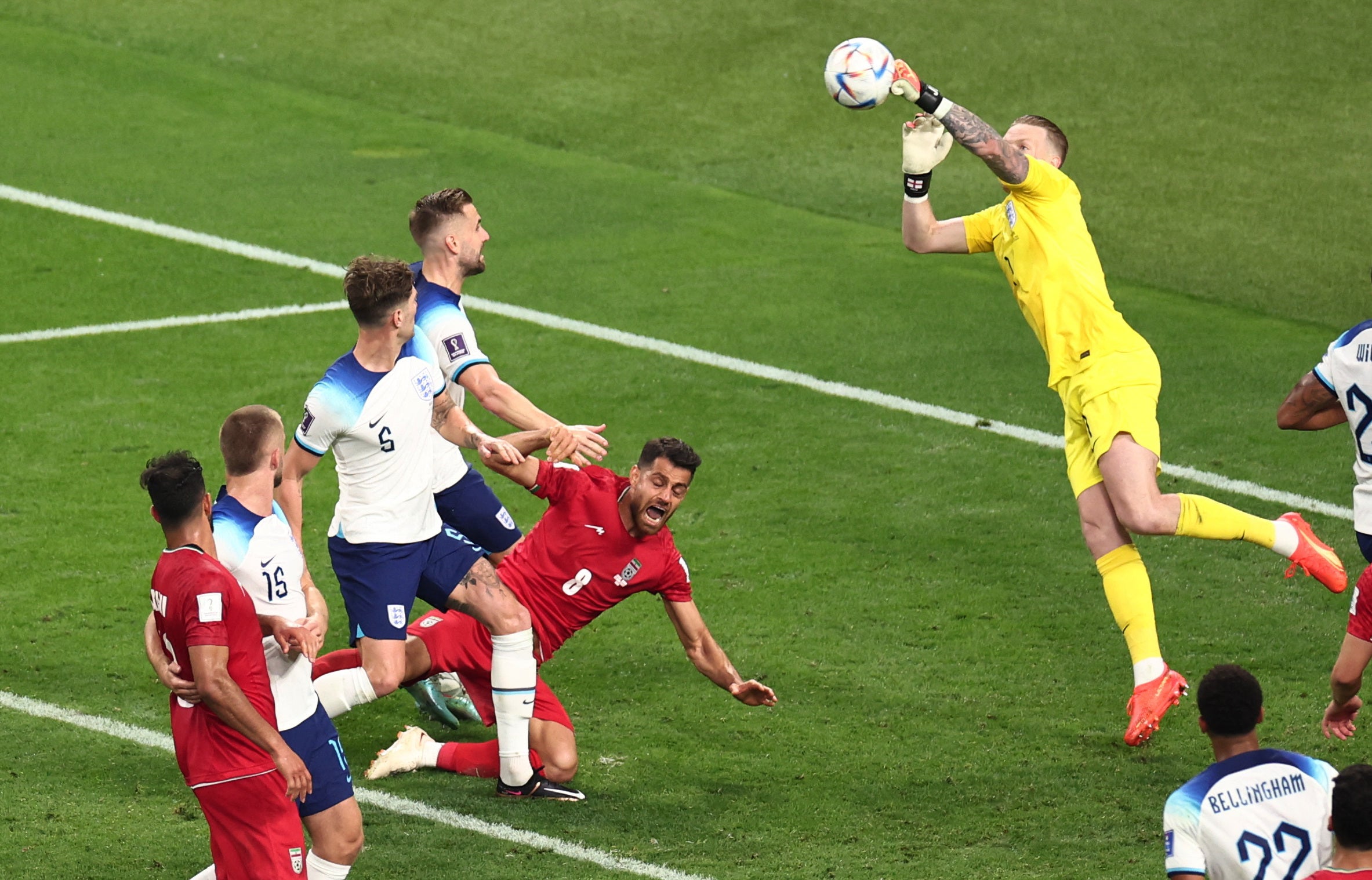 Iran win a penalty