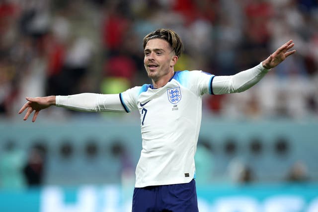 <p>Jack Grealish did the ‘worm’ celebration after scoring for England against Iran in dedication to Finlay </p>