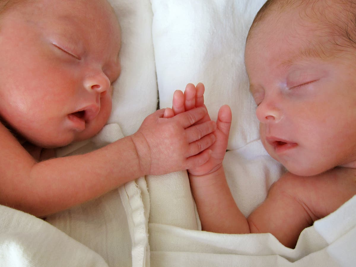 Parents welcome twins from embryos frozen in 1992