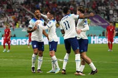 England hit Iran for six in World Cup opener as fans endure ticketing ‘carnage’