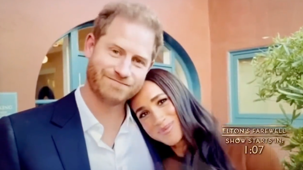 Prince Harry and Meghan Markle praise Elton John for &lsquo;being a friend&rsquo; to their children