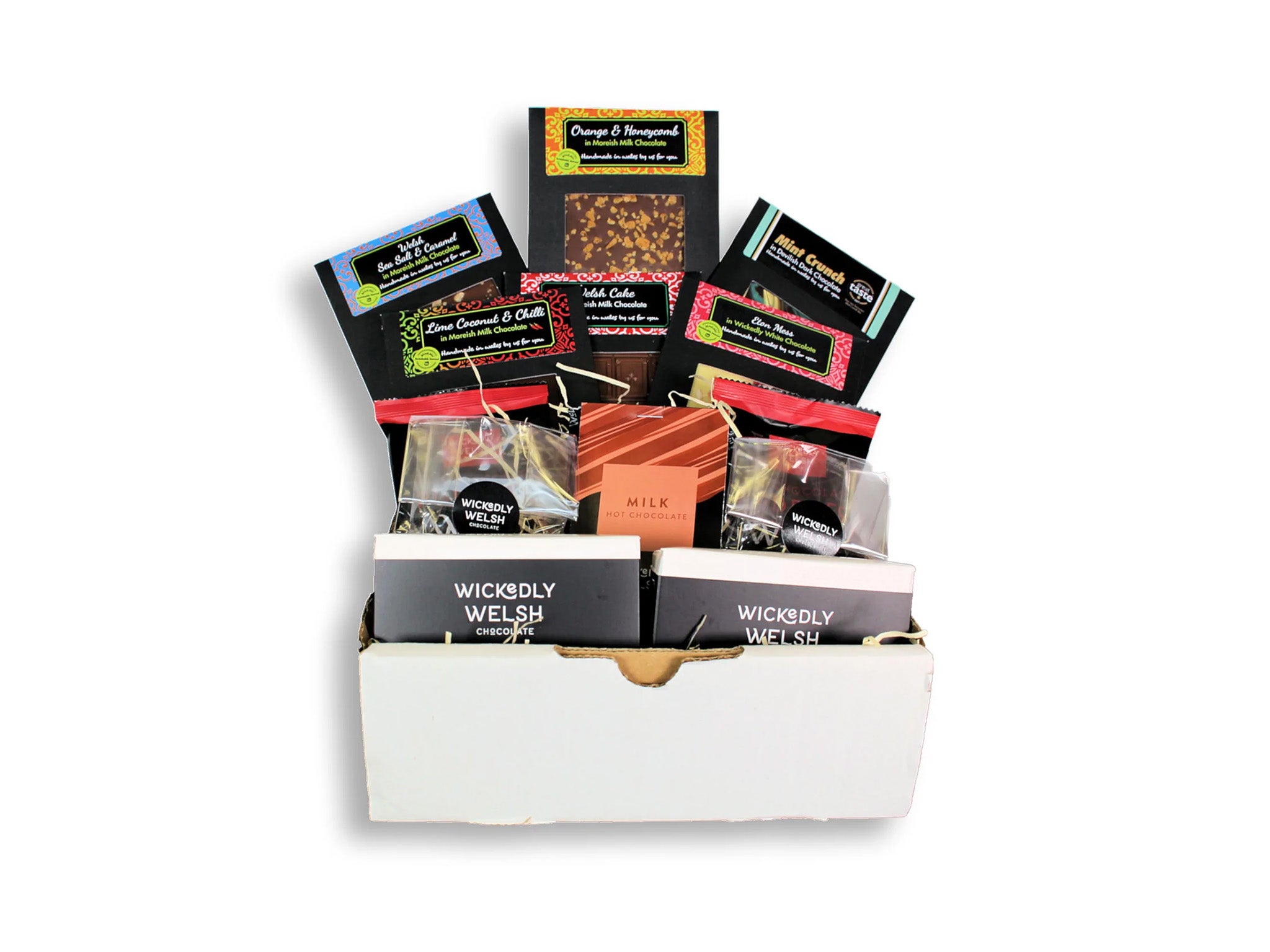 Wickedly Welsh chocolate luxury chocolate hamper for her