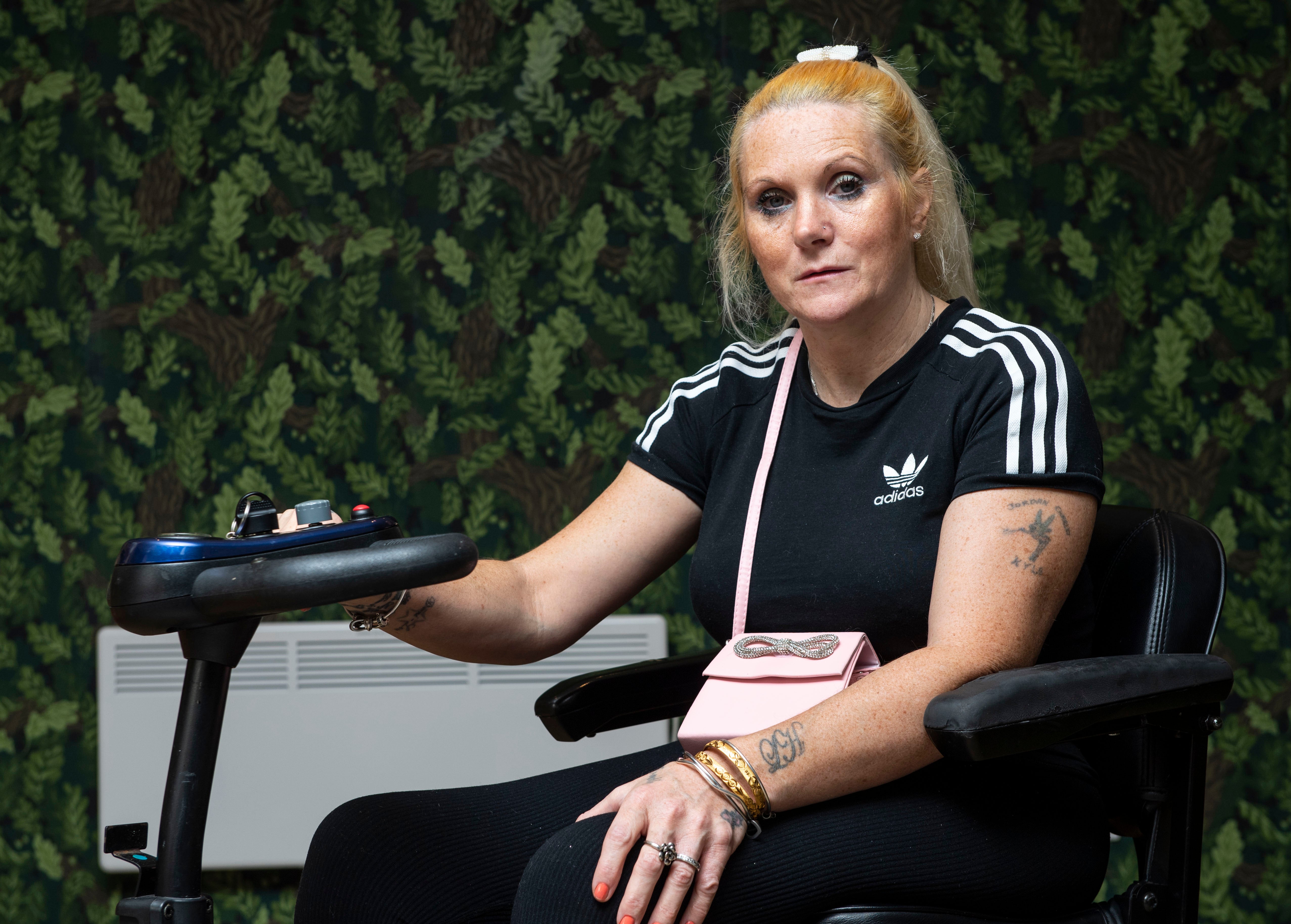 Jennifer Jones, who worries about being able to afford the power for her electric wheelchair, is one of those facing tough choices during the cost of living crisis