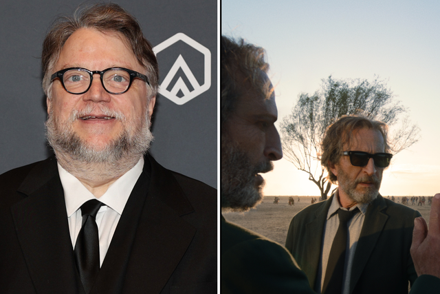 <p>Guillermo del Toro and Daniel Giménez Cacho in ‘Bardo, False Chronicles of a Handful of Truths’</p>