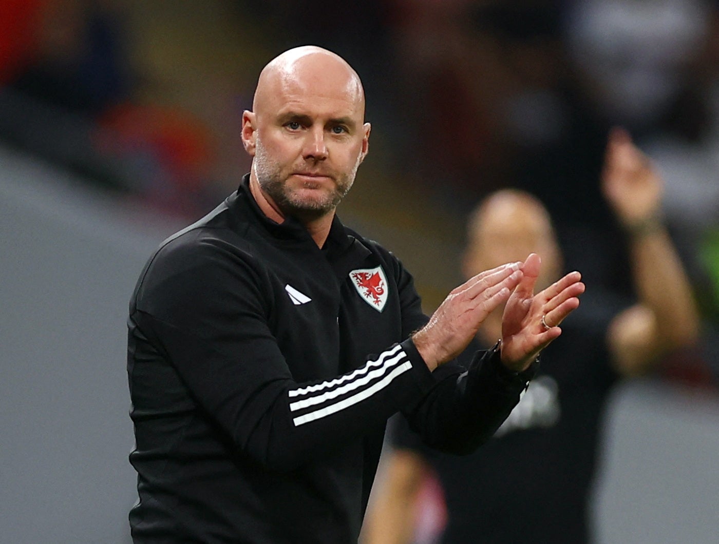 Wales coach Rob Page reacts during his side’s draw with USA at the World Cup