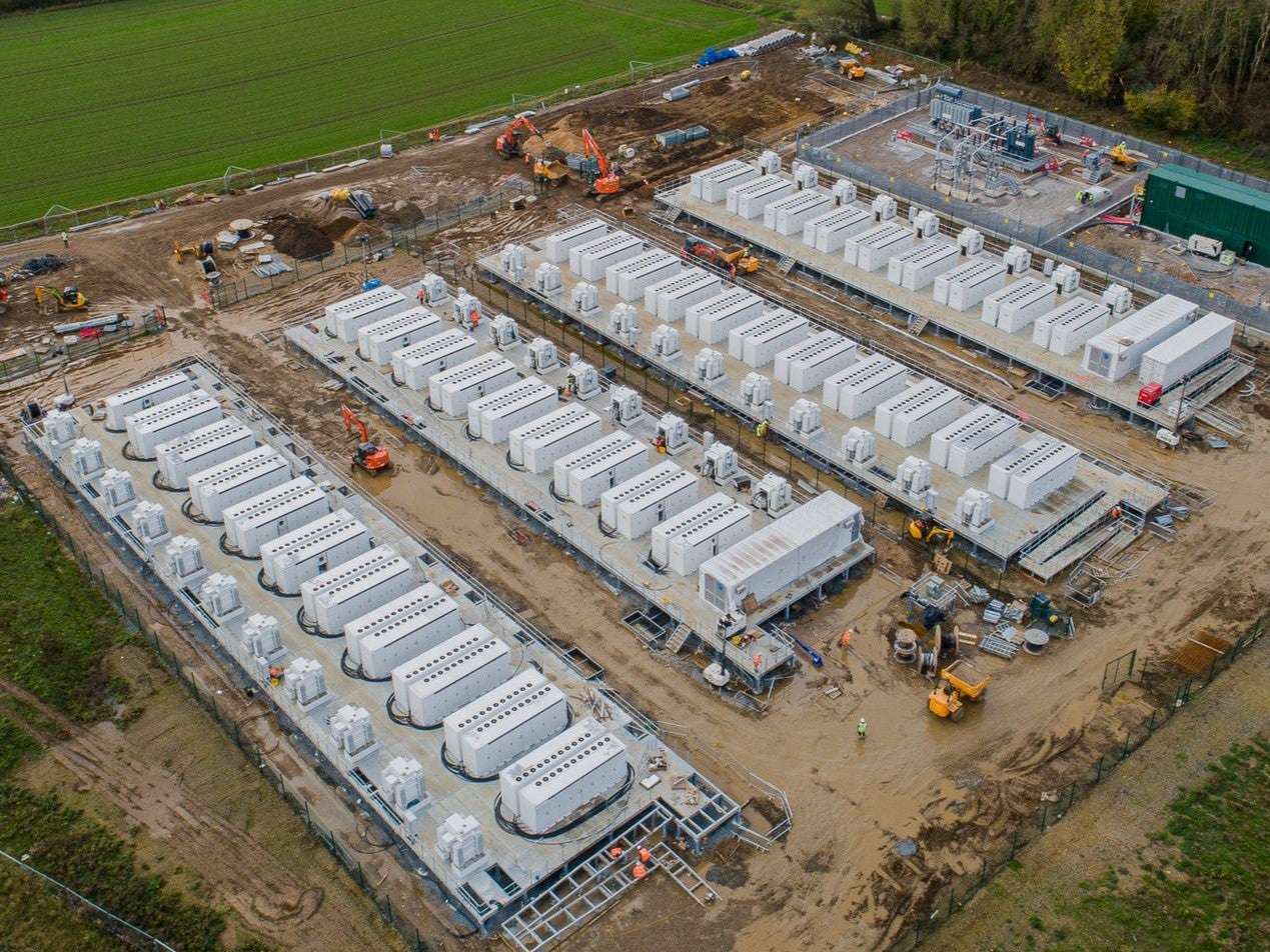 Pillswood battery facility near Hull in the UK can store up to 196MWh, enough to power 300,000 homes for two hours