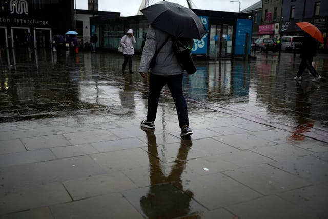 <p>The Met Office has issued a weather warning for rain and wind</p>