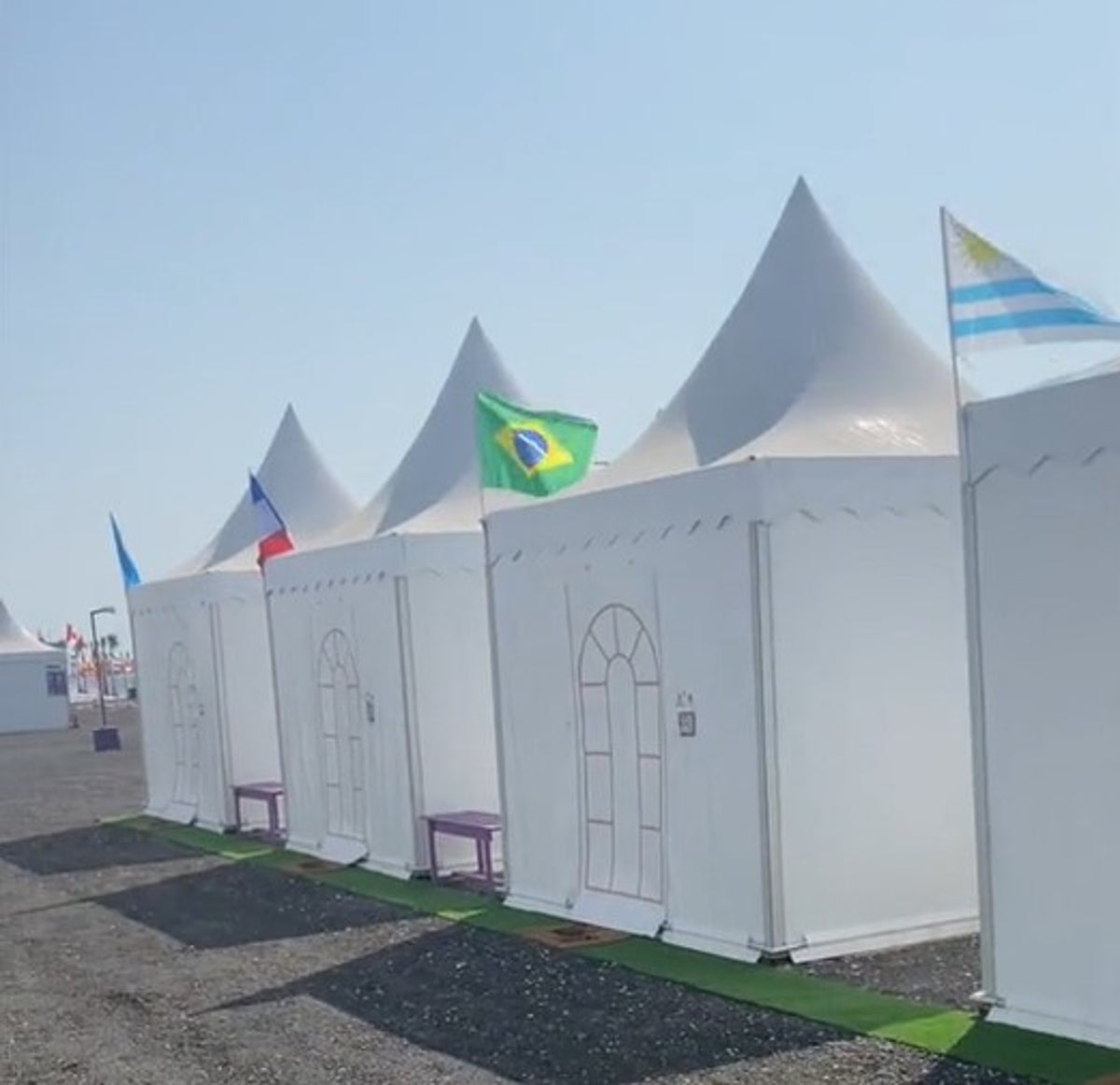 In Sao Paulo, Dutch fans at the World Cup put up tent camp where