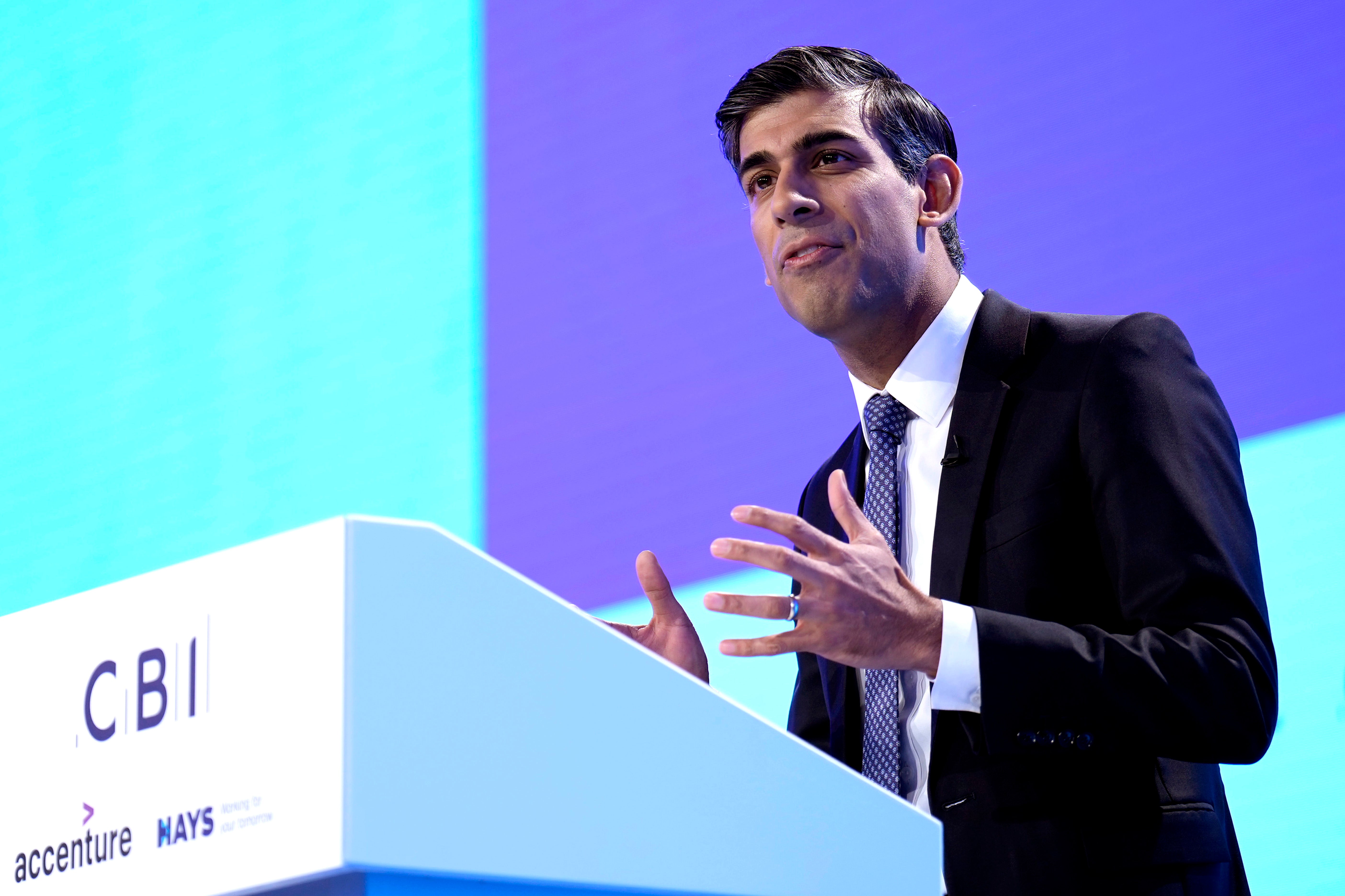 Addressing the CBI conference, Rishi Sunak dismissed the idea of a closer, Swiss-style arrangement with the EU